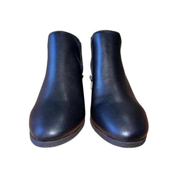 Style & Co-Black Fashion Faux Leather Ankle  Bootie -Wiley F1 Women’s Sz 6 - Picture 3 of 12